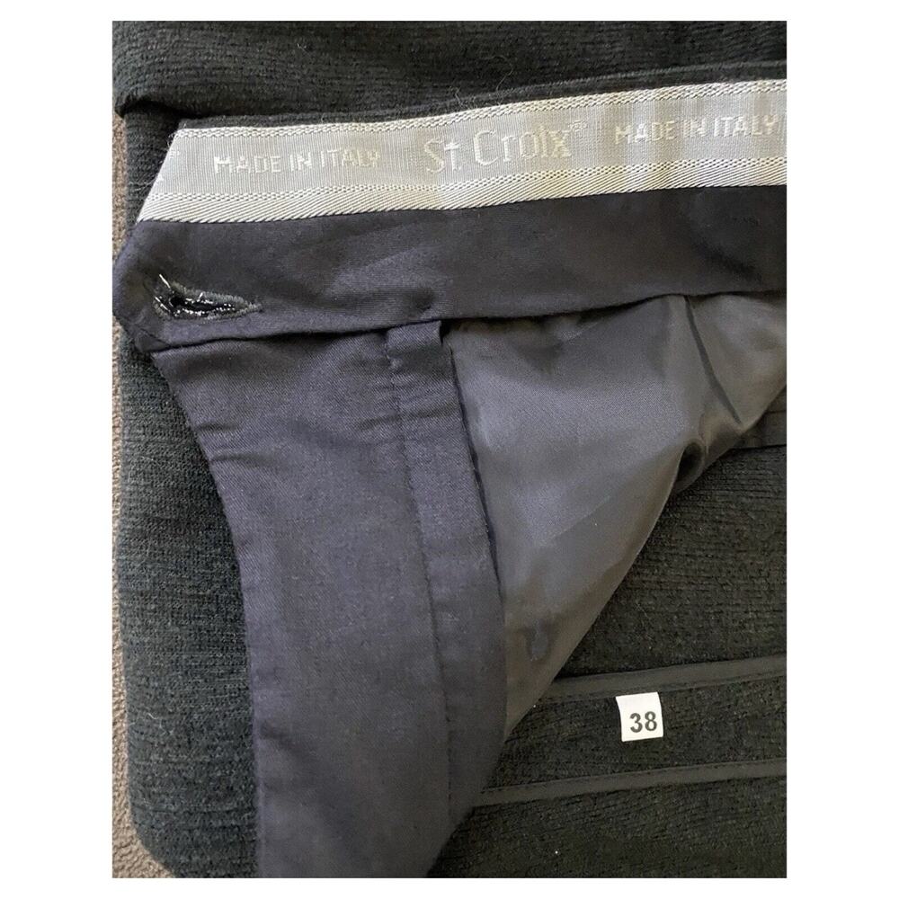 Luxury Gray Italian Wool Blend Trousers Straight Leg Minimalist 38 - Picture 7 of 12